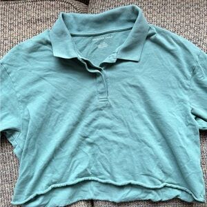American Eagle Sea Green Polo Shirt